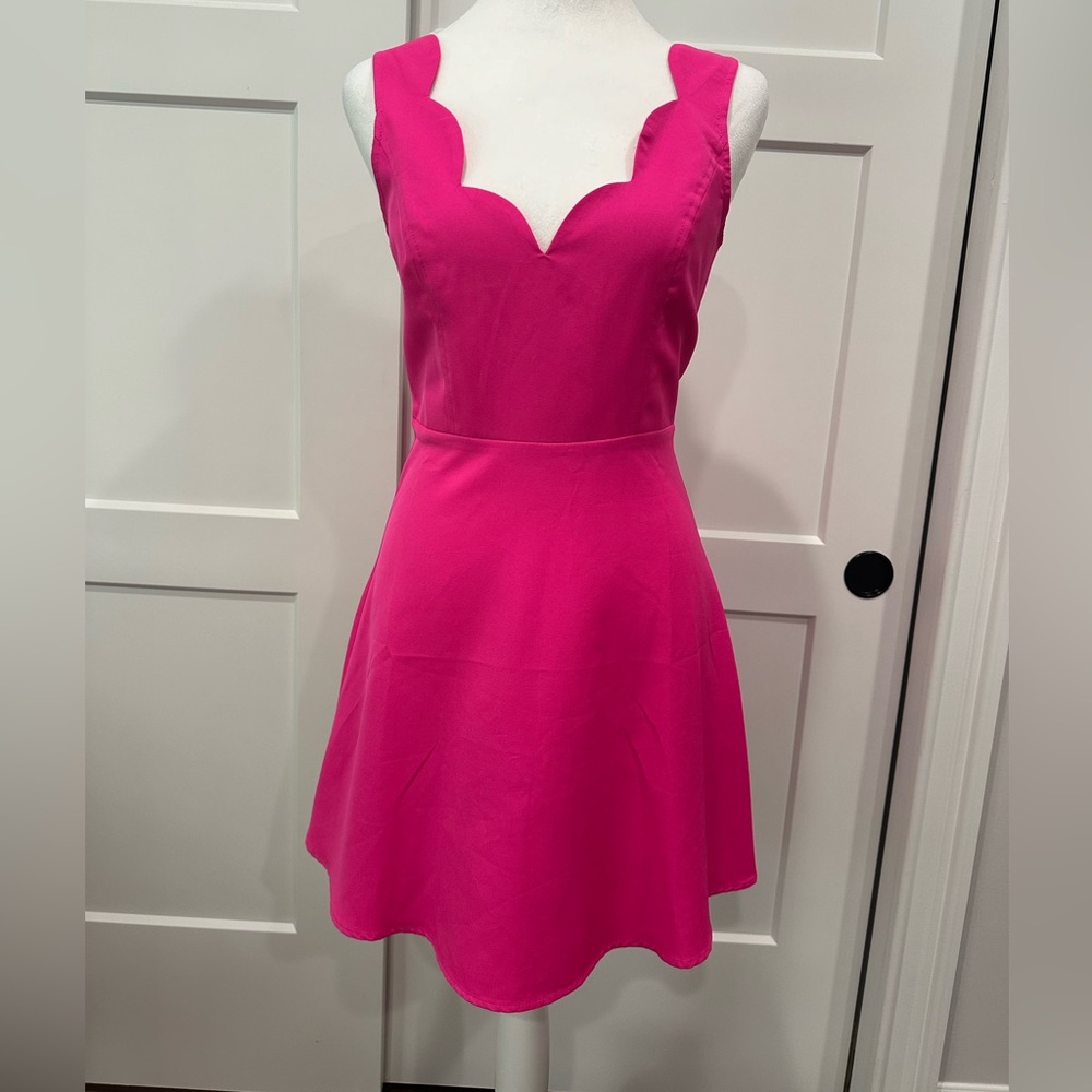 TOBI sleeveless pink short dress